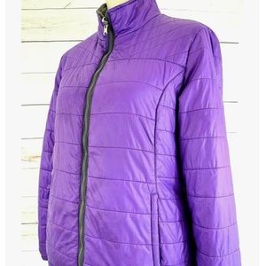 Free Country Purple Jacket  Ladies  w/Faux Fur Inside in Gray, Very Warm…